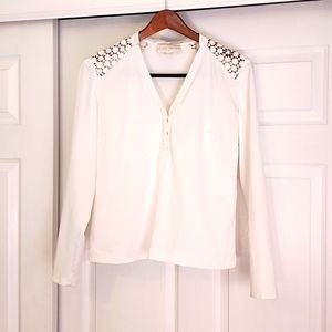 Cooper & Ella Off-white Lacy Blouse (S)